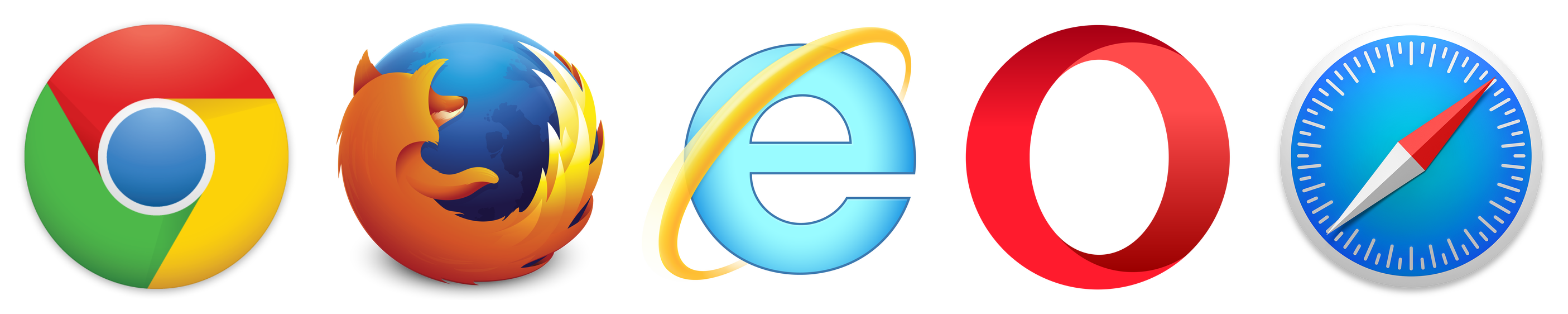 modern browser logos